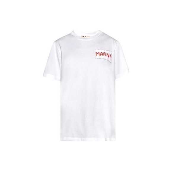 Marni Patch Tee White - NWT - Picture 1 of 5